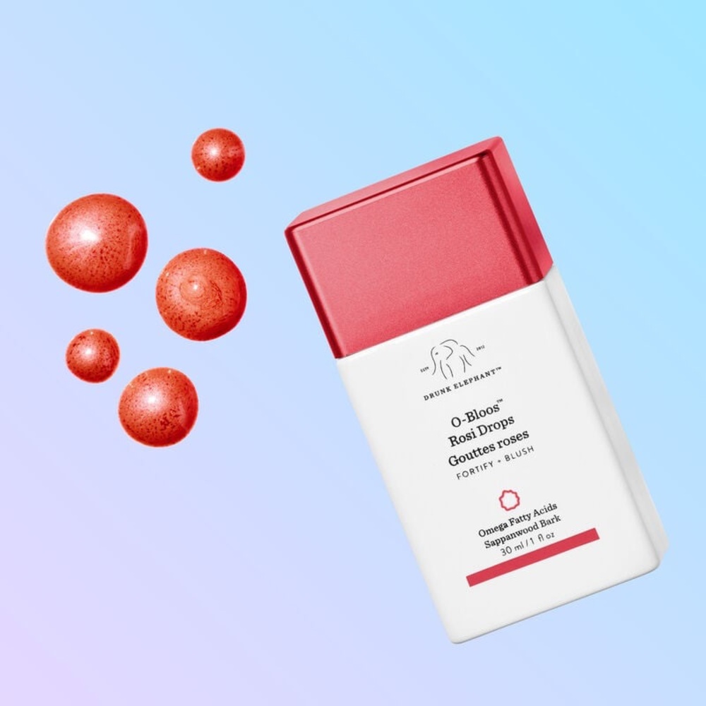 Drunk Elephant O-Bloos Rosi Blush Drops w/Vitamin F F/S 1 Oz. VEGAN NEW IN BOX! - Picture 2 of 15